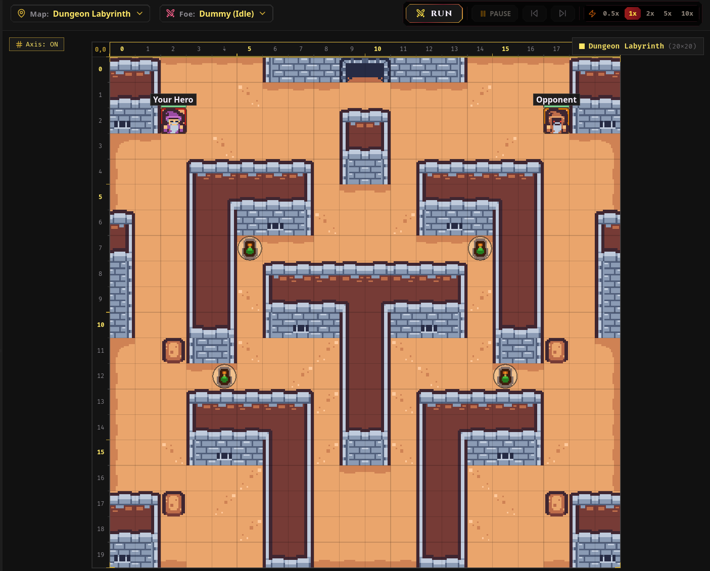 Clash of Progs 2D Grid Battle Map